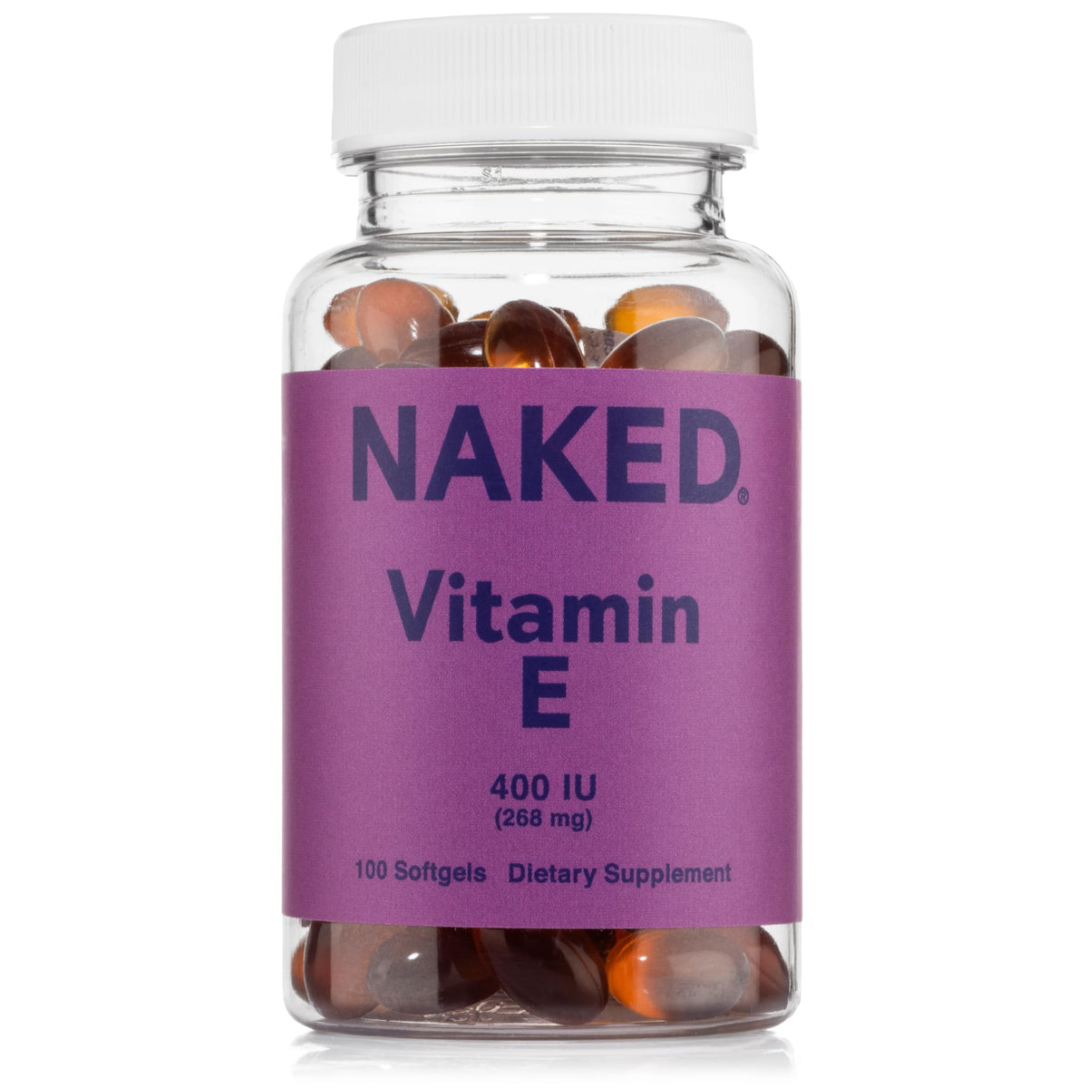 NAKED botella frontal mostrando etiqueta y beneficios visibles