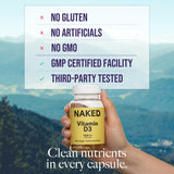 NAKED primer plano de cápsula blanda, fácil de tragar y absorción