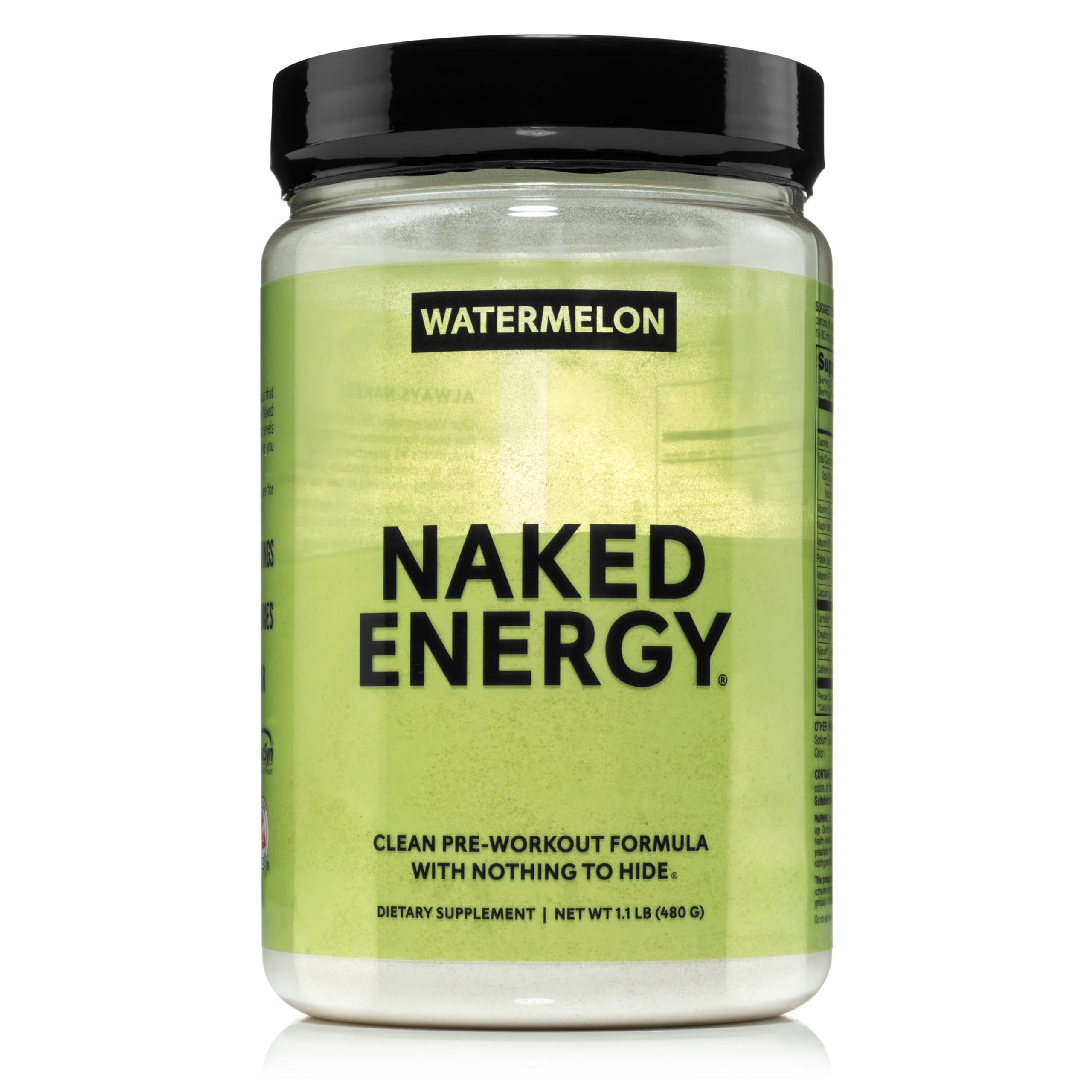 NAKED Watermelon Energy envase frontal mostrando diseño y pureza