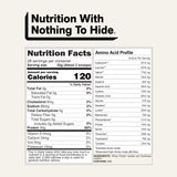 NAKED etiqueta de ingredientes, lista corta y transparente