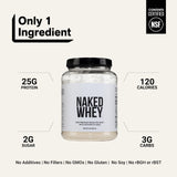 NAKED etiqueta nutricional en primer plano, claridad de macros y proteína por porción
