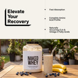 NAKED Whey etiqueta con sello NSF que verifica pureza