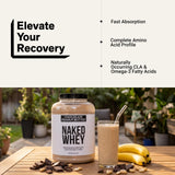NAKED tamaño y cuchara medidora, control exacto de 25 g de proteína