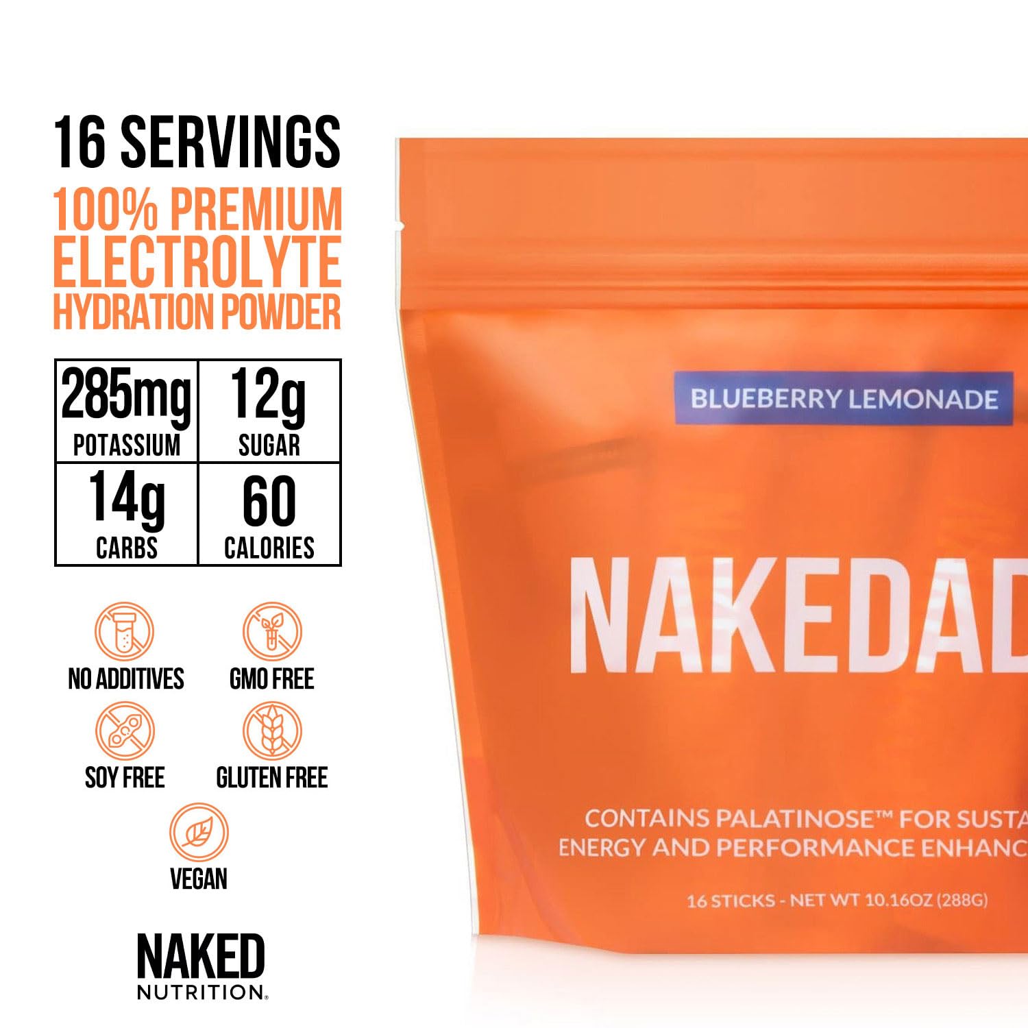 NAKED stick abierto vertido en botella para mezcla rápida y práctica
