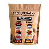 Nakee Butter frente del empaque mostrando variedad y conveniencia