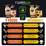 Nakee Butter sobre abierto con textura cremosa y alta proteína