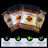 Nakee Butter textura cercana de mantequilla con cacao y MCT evidente