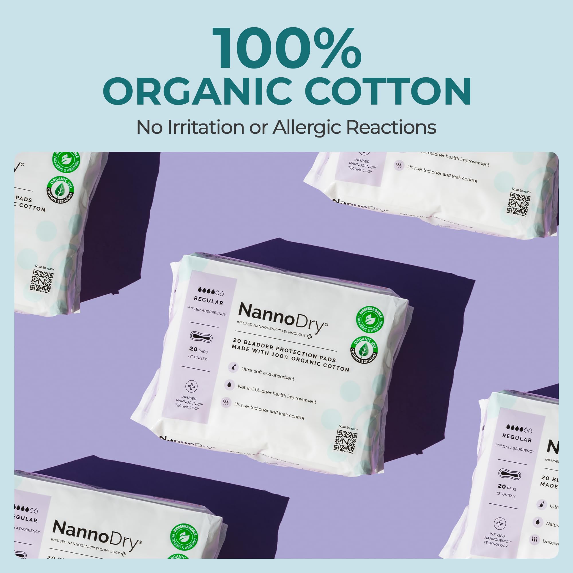 NannoDry núcleo absorbente en corte mostrando alta capacidad