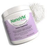 NanoVM frasco frontal mostrando diseño y cantidad, confianza y conveniencia