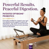 NAOMI etiqueta con ingredientes y OPTIBIOME claramente legibles