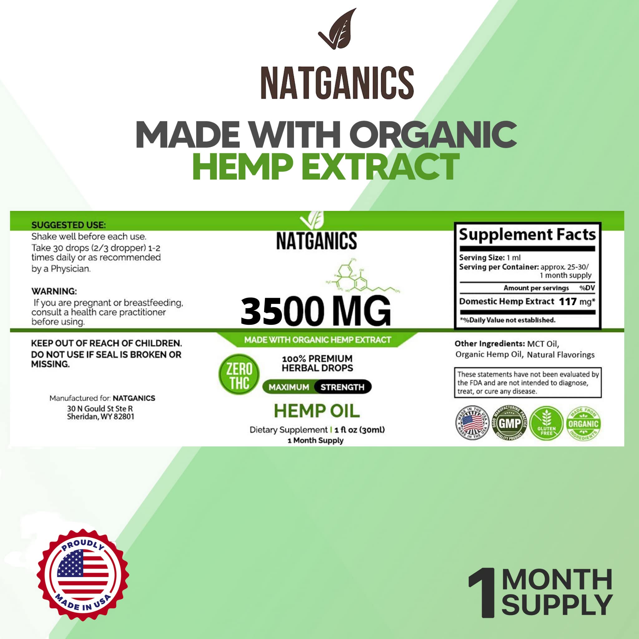 Natganics gota de aceite en primer plano que destaca pureza