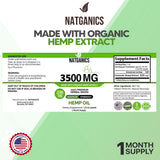 Natganics gota de aceite en primer plano que destaca pureza