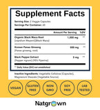 Natgrown etiqueta con ingredientes y origen para confianza del consumidor