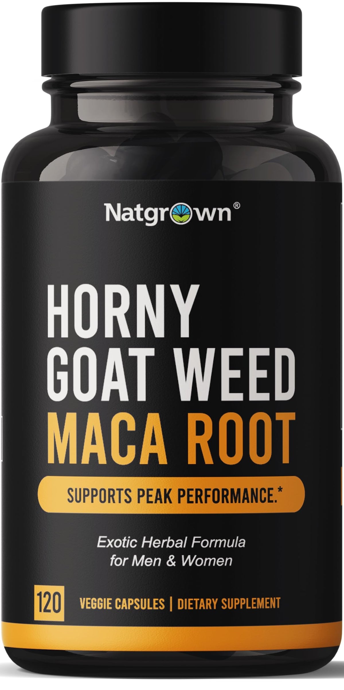 Natgrown botella frontal mostrando 120 cápsulas y beneficios claros