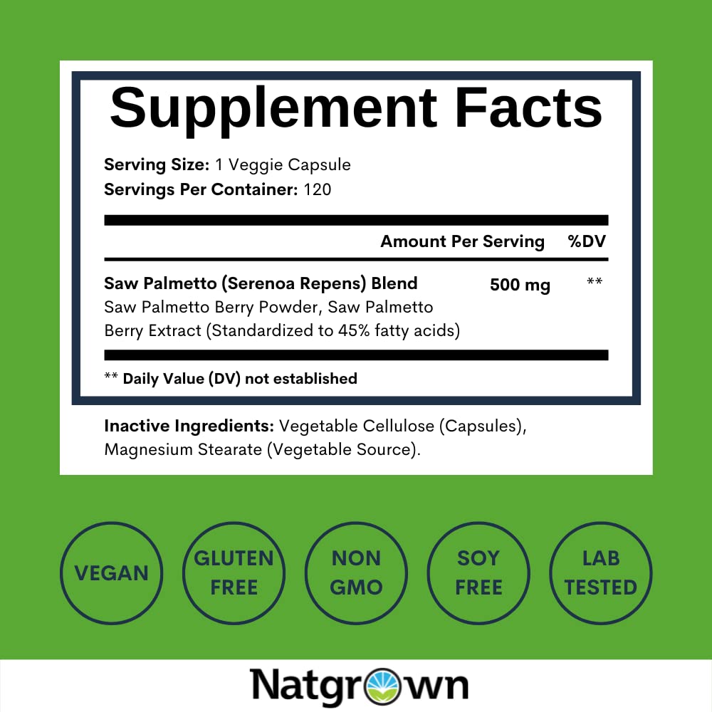 Natgrown etiqueta nutricional y estandarización 45% ácidos grasos