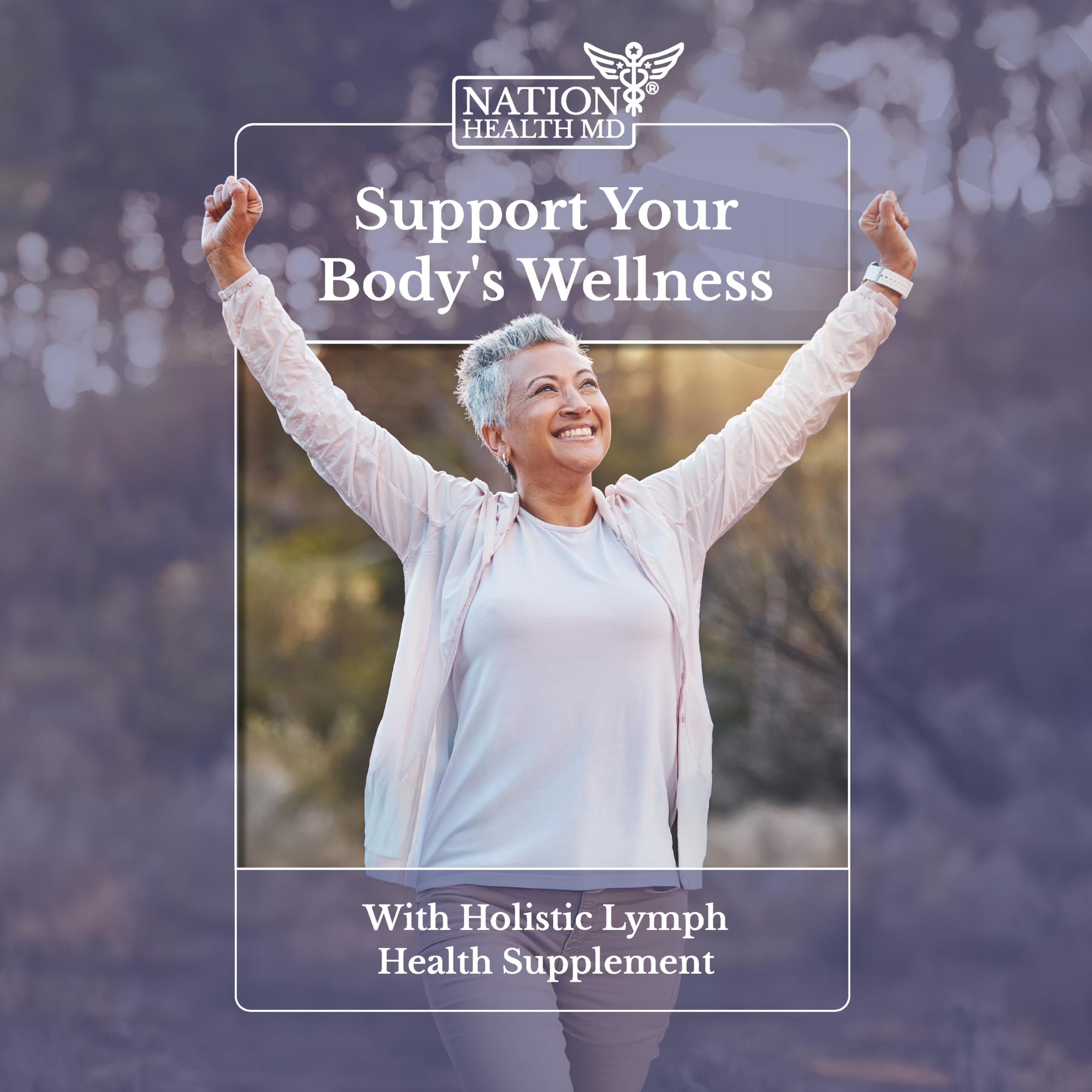 NATION HEALTH MD estilo de vida con mujer activa integrando el suplemento