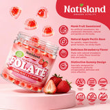 NATISLAND frasco sobre encimera de cocina con frutas, estilo de vida saludable y uso cotidiano
