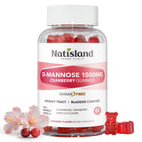 NATISLAND frasco frontal con gominolas, presenta dosis conveniente y diseño claro
