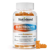 NATISLAND botella frontal con gominolas, muestra conveniencia y apariencia atractiva