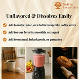Native Essentials en batido de desayuno, soporte proteico diario