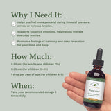 Native Remedies PureCalm vertido en vaso como opción de mezcla