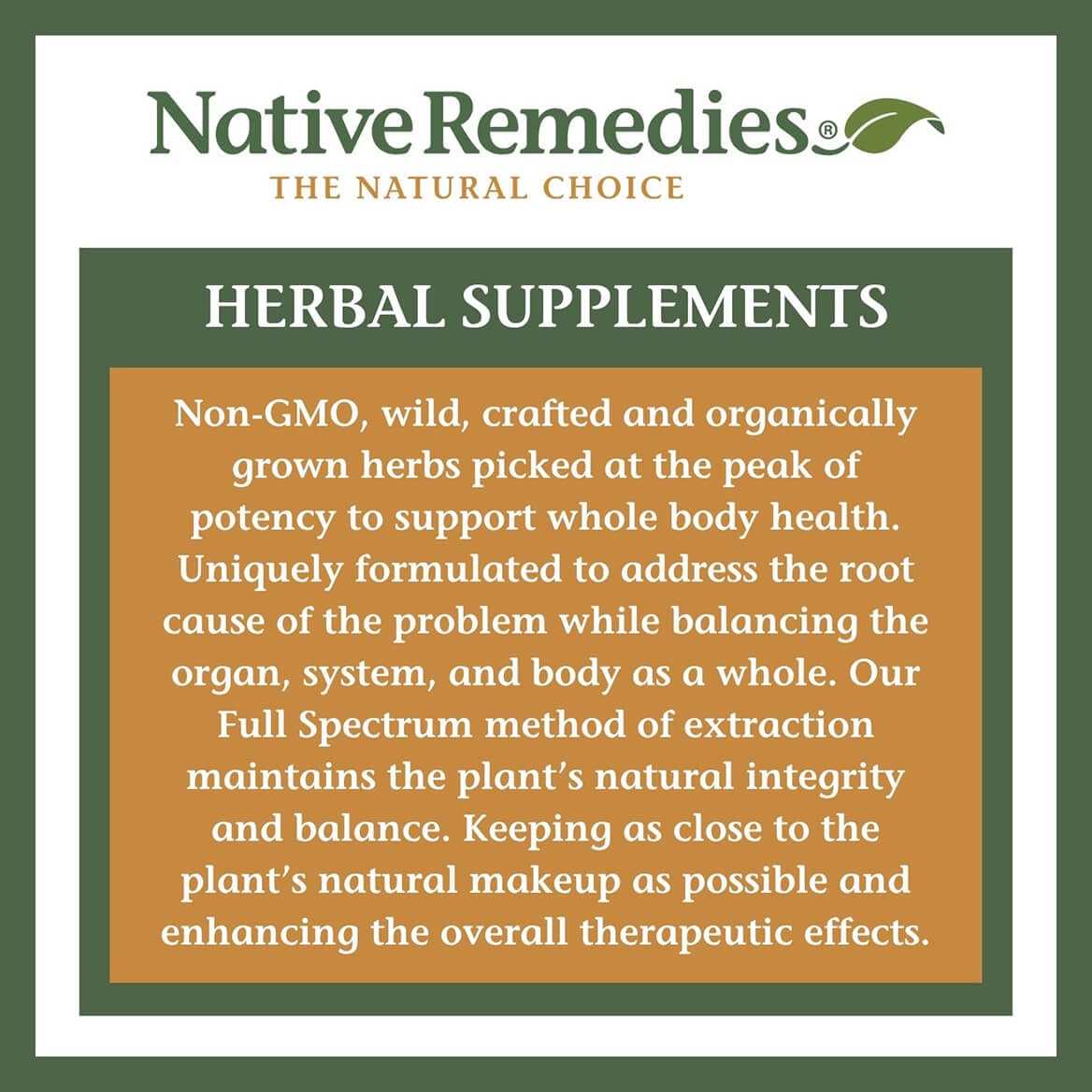 Native Remedies ingredientes naturales melisa lavanda pasiflora visual