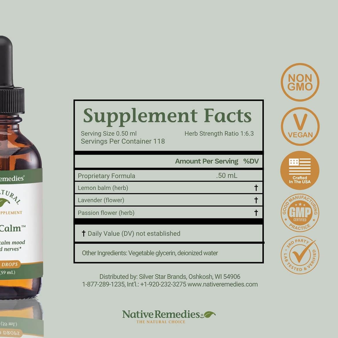 Native Remedies comparación de tamaño para llevar y almacenar fácil