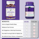 Native Remedies tabla nutricional enfocada en ingredientes sin azúcares