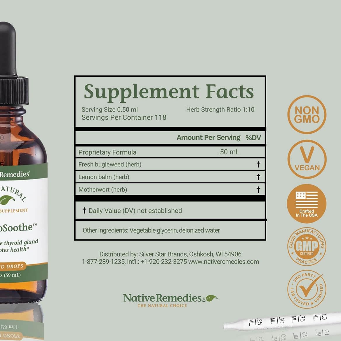 Native Remedies detalle del líquido resaltando textura y pureza
