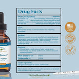 Native Remedies Tic Tamer frasco en manos de adulto demostrando control de dosis
