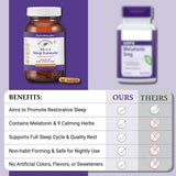 Native Remedies persona tomando cápsula antes de dormir para relajación