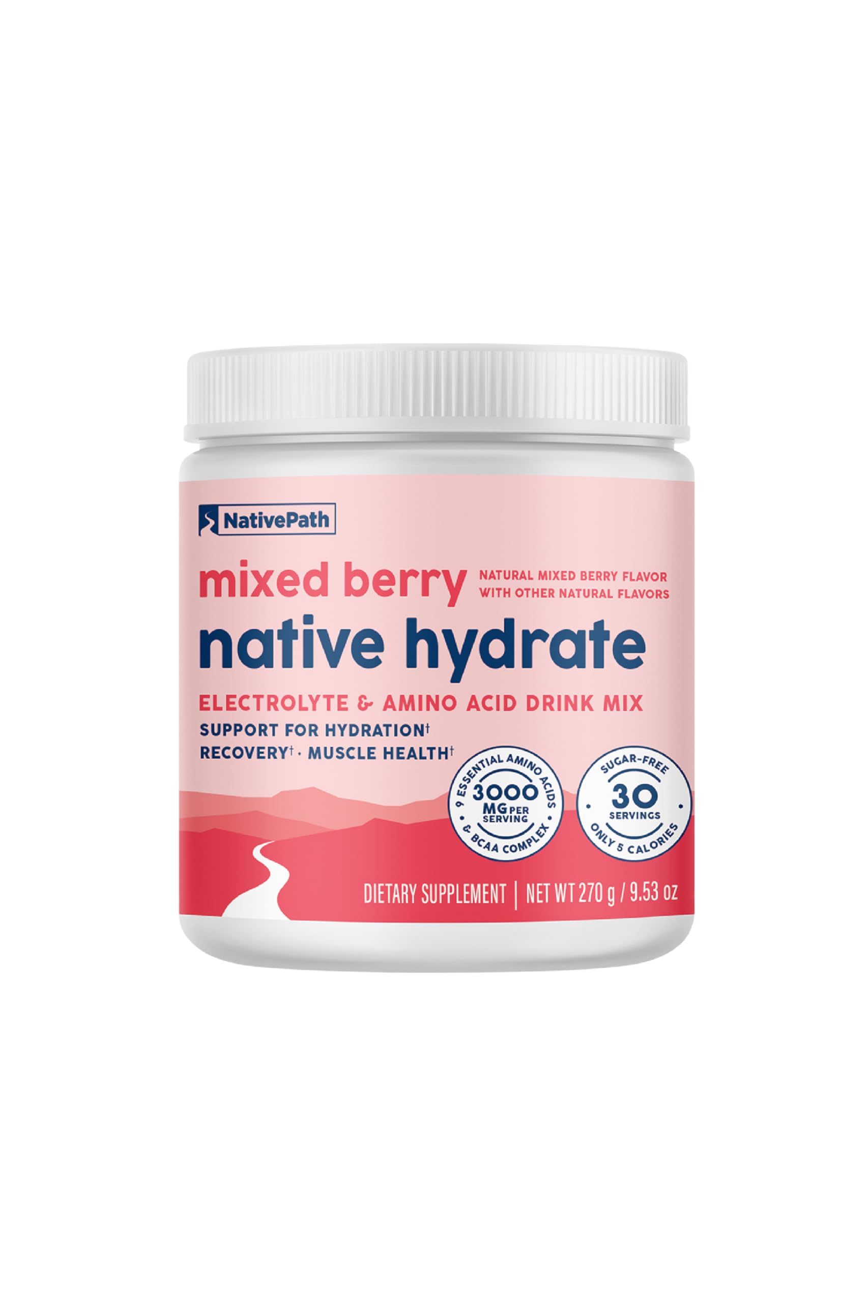 NativePath bote frontal mostrando etiqueta y beneficio hidratación rápida