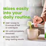 NativePath ingredientes: matcha, MCT y colágeno agrupados demostrando pureza