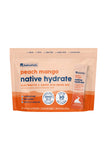 NativePath frente del empaque Peach Mango mostrando 30 sobres y beneficio práctico