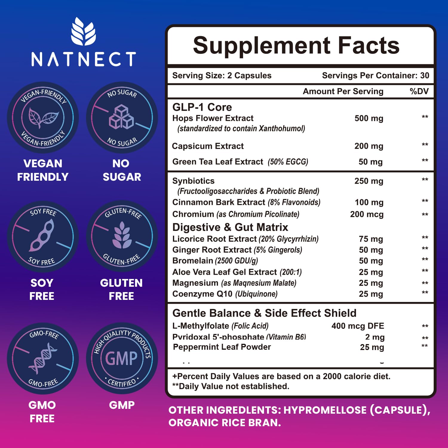Natnect botella en mano para comparar tamaño y facilitar dosificación diaria