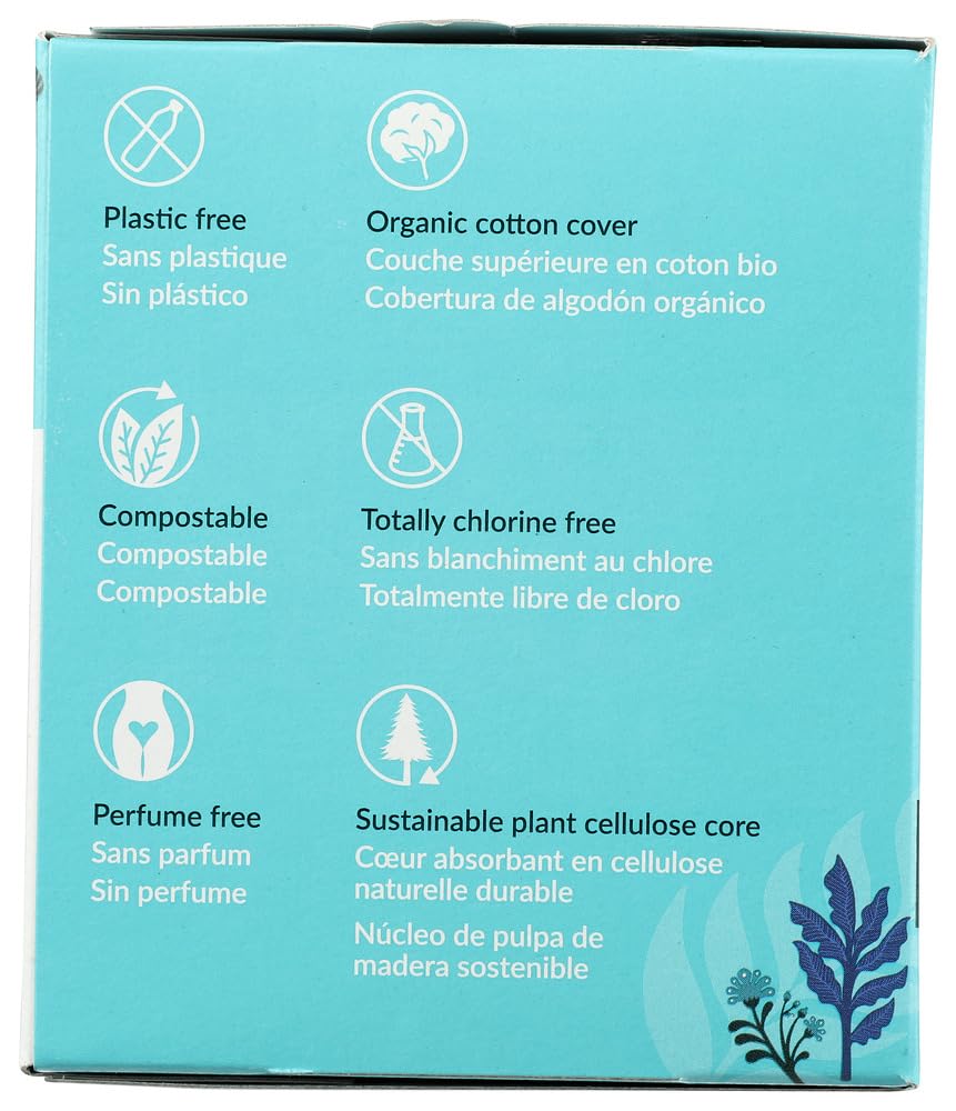 Natracare primer plano de la cubierta de algodón, tacto suave beneficioso