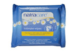 NATRACARE toallitas íntimas frontal mostrando paquete compacto y limpieza suave