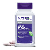 Natrol frasco frontal del producto mostrando la etiqueta y beneficio estético