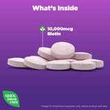 Natrol primer plano de la textura de las tabletas para visión del formato