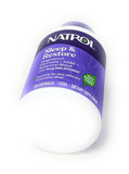 Natrol etiqueta nutricional en closeup destacando melatonina y magnesio