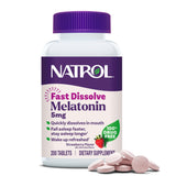 Natrol envase frontal mostrando 200 tabletas y beneficio de conveniencia