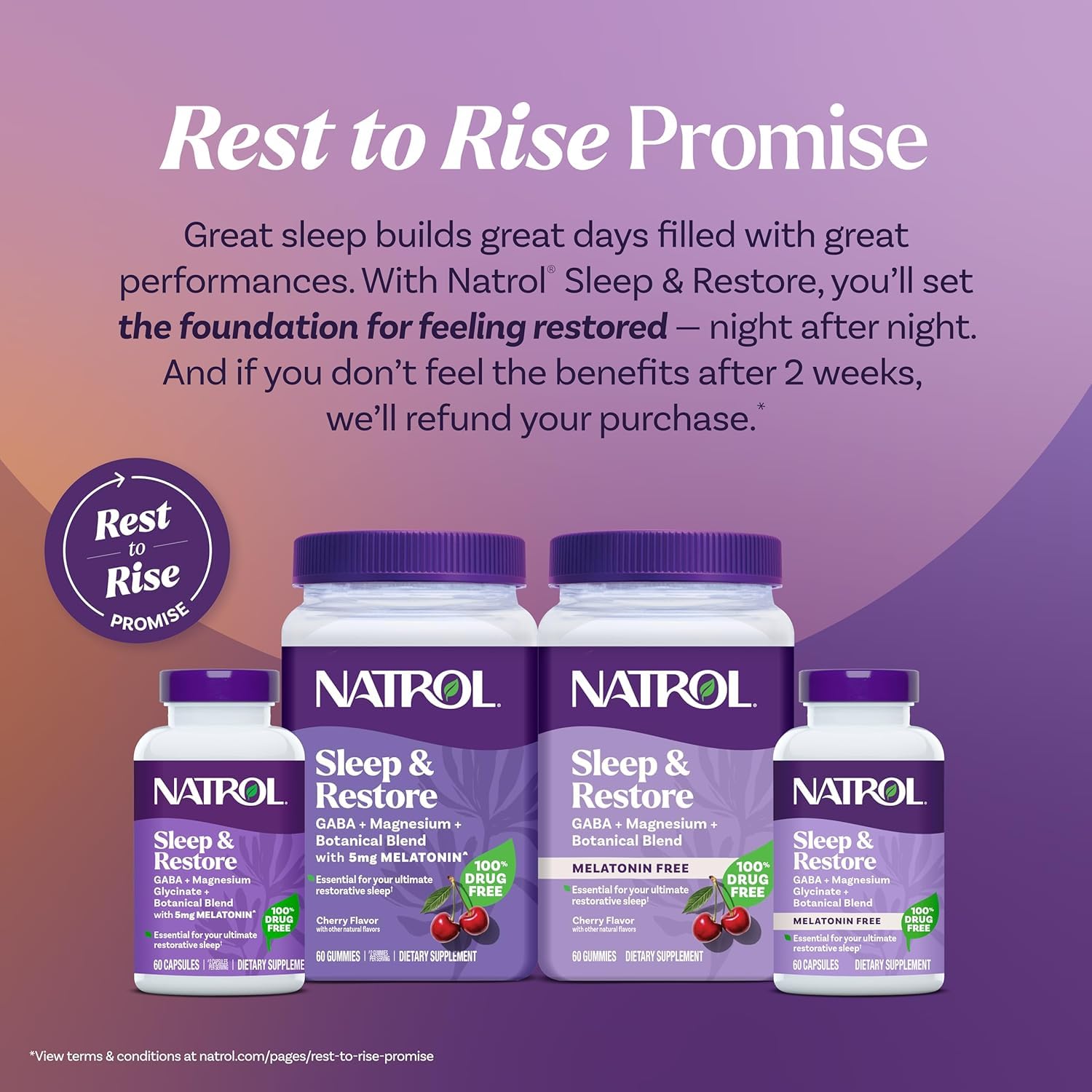 Natrol gomitas sobre mesa moderna que muestran producto listo para usar