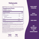 Natrol etiqueta que destaca melatonina 10 mg y datos del suplemento