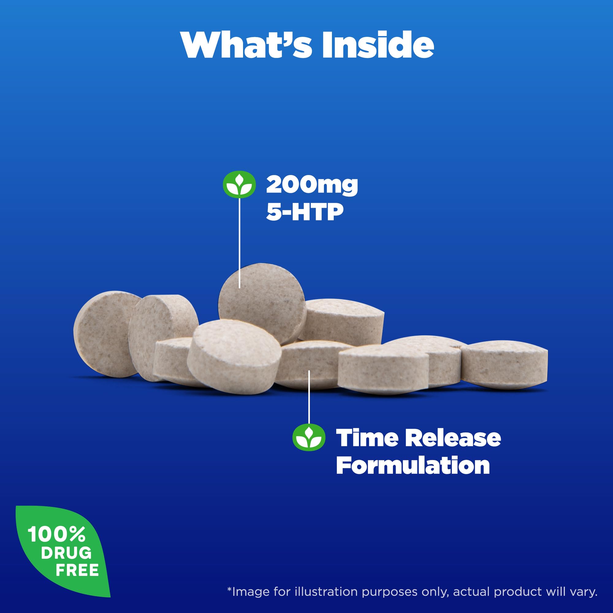 Natrol primer plano de la tableta para apreciar textura y facilidad de ingestión