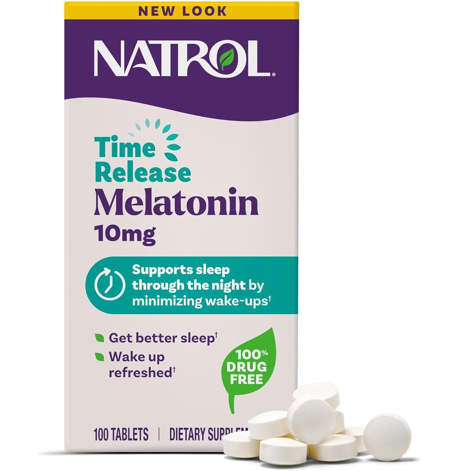 Natrol textura de tableta liberación prolongada, diseño para liberación gradual