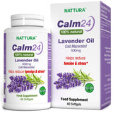 Nattura Calm Aid frontal del envase mostrando 60 cápsulas y beneficios naturales