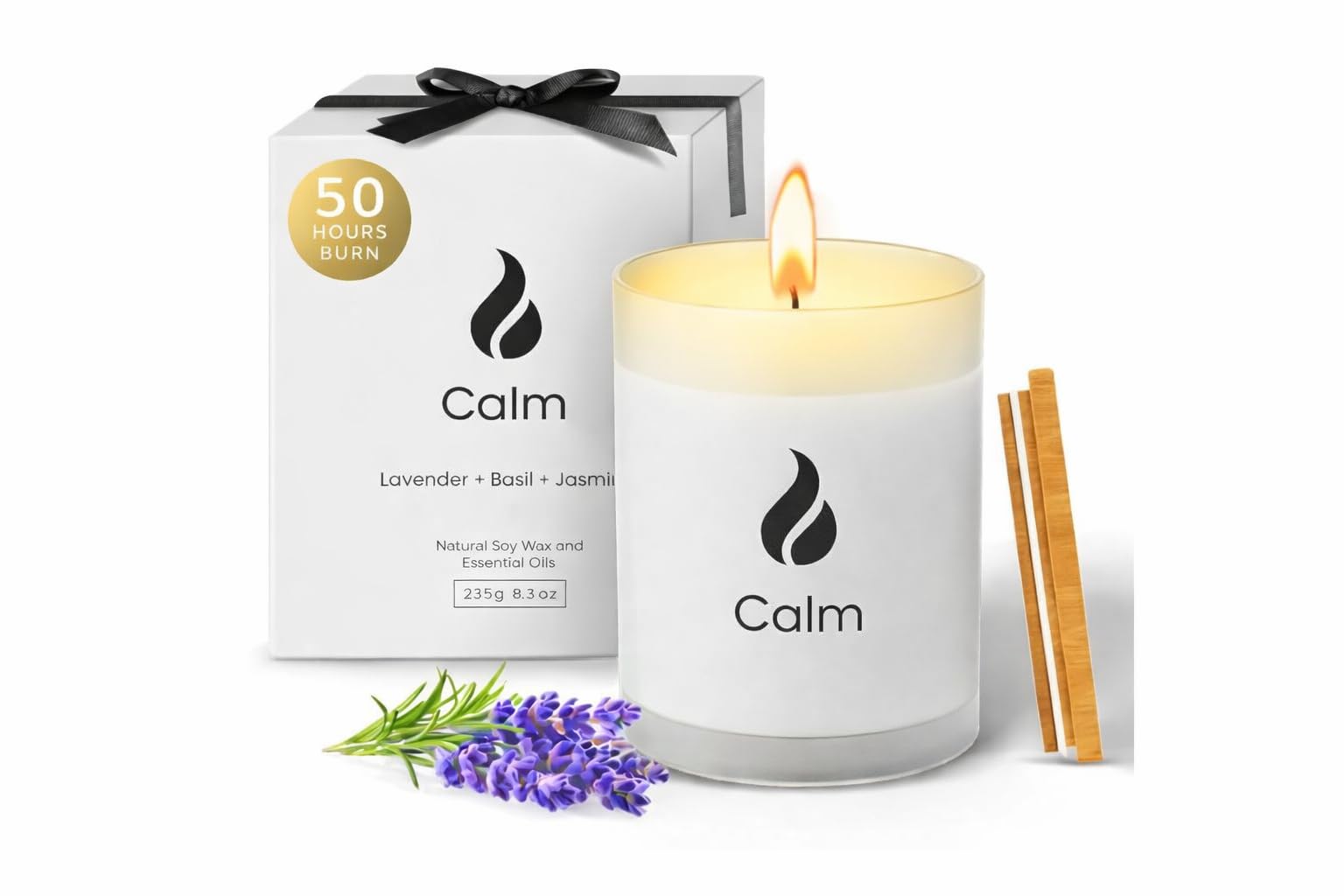 Natur IX vela frontal en caja, presentación elegante y lista para regalo