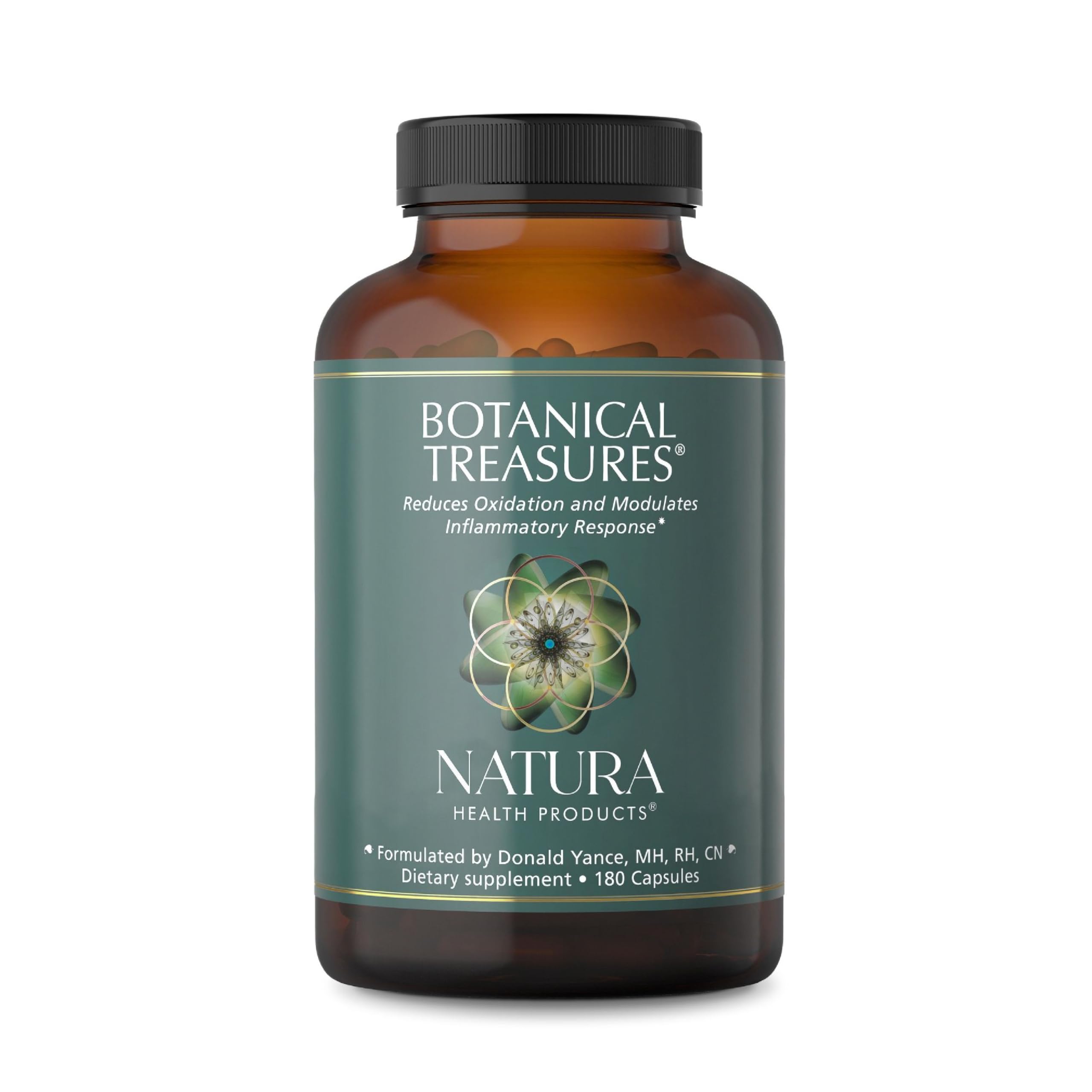 Natura Health Products envase frontal mostrando marca y beneficio antioxidante