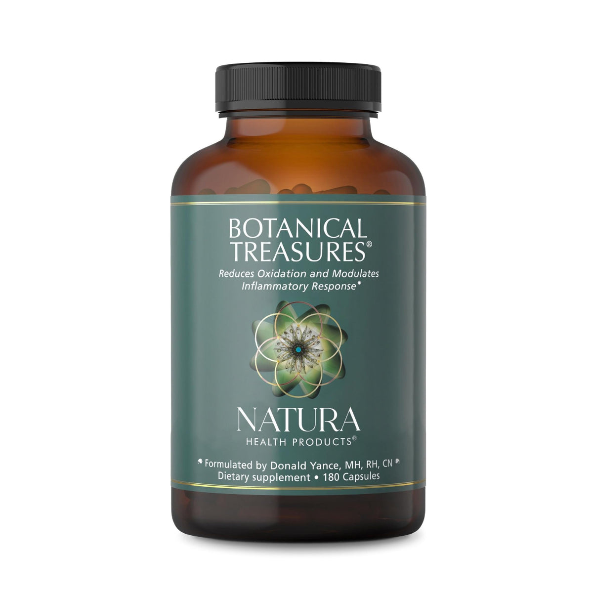 Natura Health Products envase frontal mostrando marca y beneficio antioxidante
