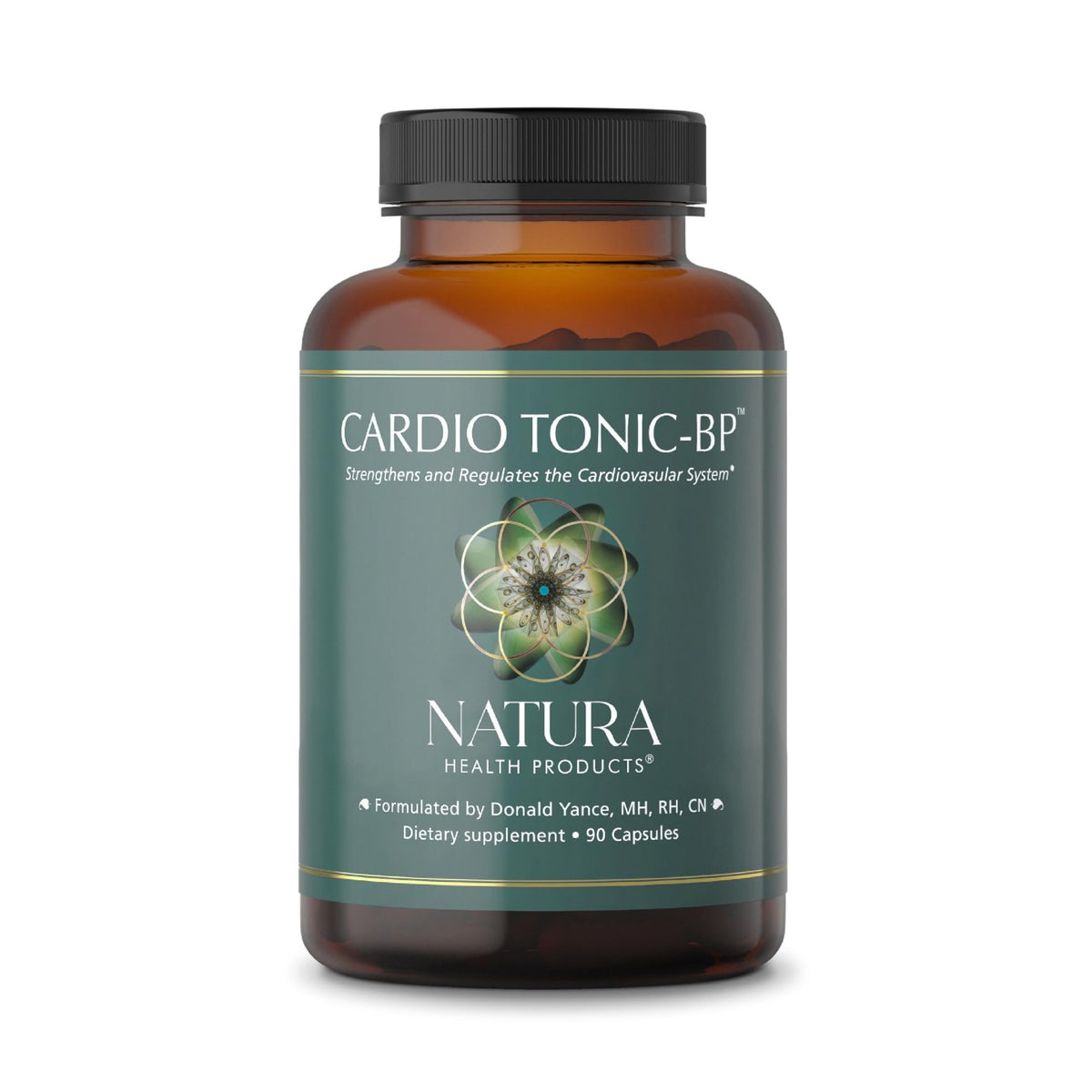 Natura Health Products envase frontal mostrando Cardio Tonic-BP y beneficios